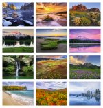 Landscapes of America Wall Calendar- Window Ad #7501