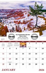 Landscapes of America Wall Calendar- Window Ad #7501