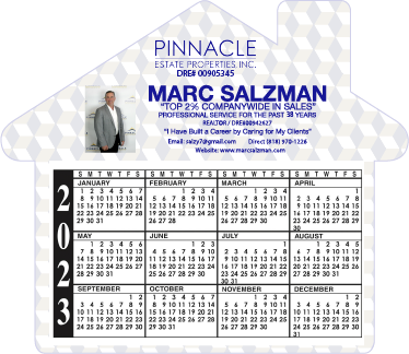 20 Mil Calendar Magnet House Shape #MGCLL20 20 Mil Calendar Magnet House Shape #MGCLL20